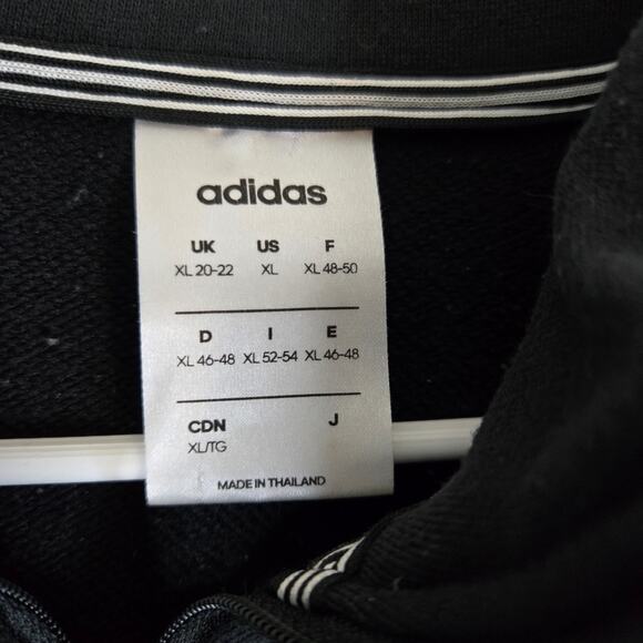 Adidas Half Zip Cropped Sweatshirt Womens size XL Oversized Pullover 0812 - Picture 4 of 10